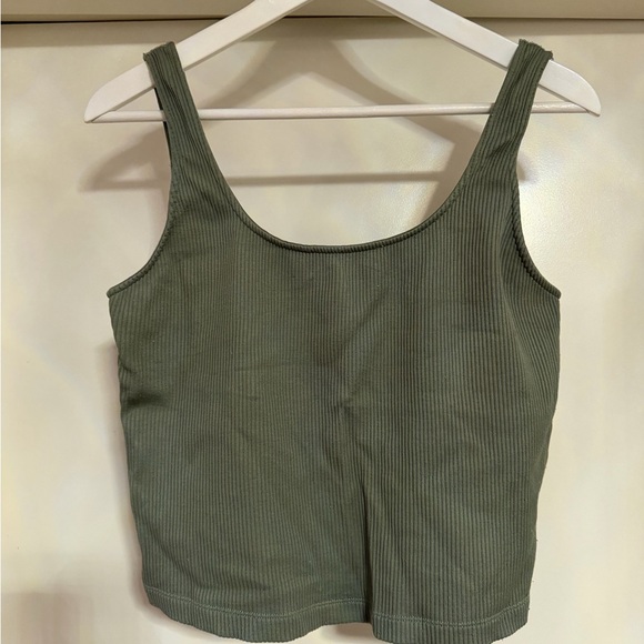Dynamite Green Ribbed Tank Top - Picture 1 of 2